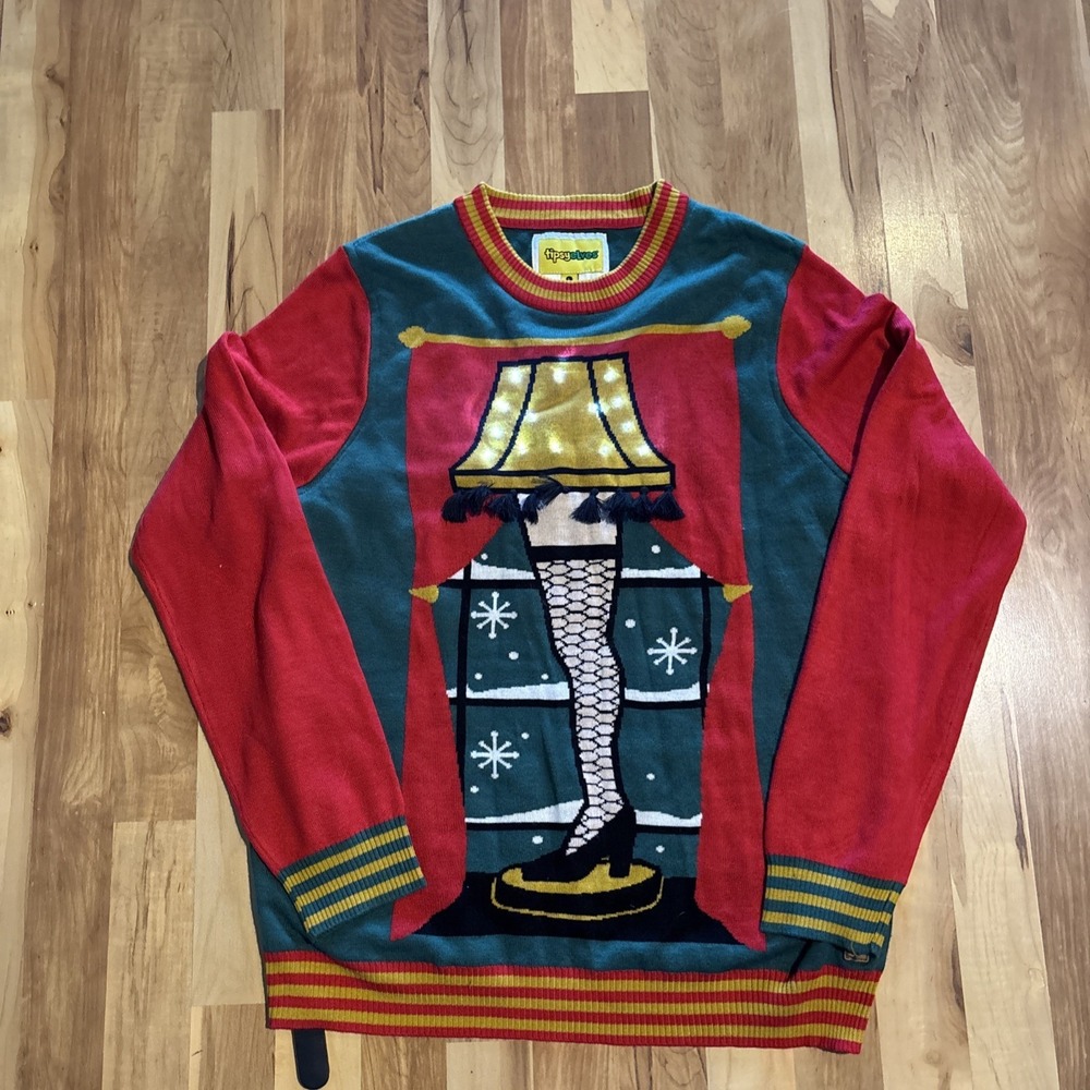Tipsy Elves Light Up Ugly Christmas Sweaters for Mens L